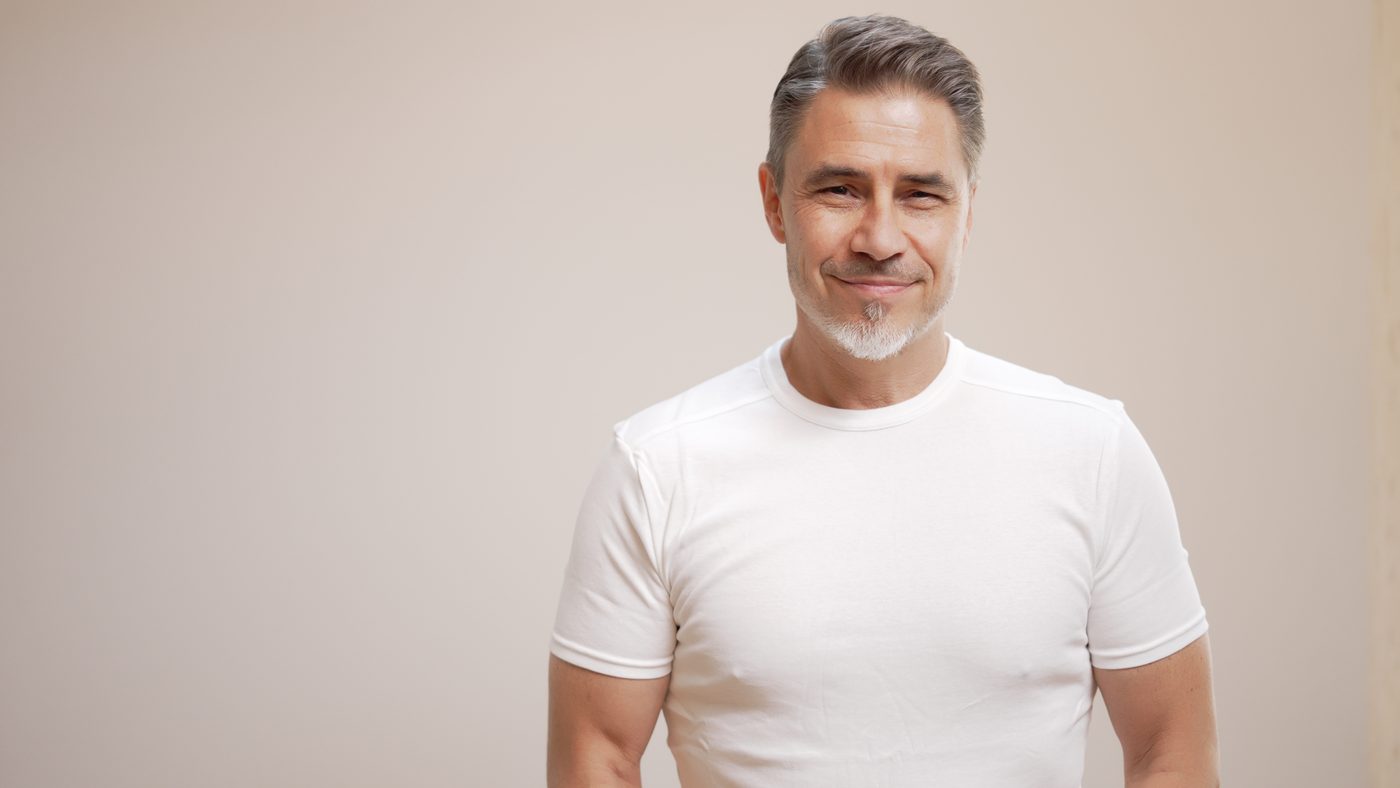 A man in his late forties